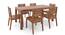 Arabia XL Storage - Aries 6 Seater Dining Table Set (Teak Finish) by Urban Ladder