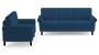 Oxford Sofa (Cobalt, Fabric Sofa Material, Regular Sofa Size, Soft Cushion Type, Regular Sofa Type, Master Sofa Component) by Urban Ladder