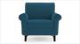 Oxford Sofa (Fabric Sofa Material, Regular Sofa Size, Soft Cushion Type, Regular Sofa Type, Individual 1 Seater Sofa Component, Colonial Blue) by Urban Ladder