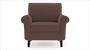 Oxford Sofa (Fabric Sofa Material, Regular Sofa Size, Soft Cushion Type, Regular Sofa Type, Individual 1 Seater Sofa Component, Daschund Brown) by Urban Ladder