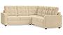 Apollo Sofa Set (Fabric Sofa Material, Compact Sofa Size, Firm Cushion Type, Corner Sofa Type, Corner Master Sofa Component, Birch Beige, Tufted Back Type, Regular Back Height) by Urban Ladder