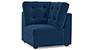 Apollo Sofa Set (Cobalt, Fabric Sofa Material, Compact Sofa Size, Firm Cushion Type, Corner Sofa Type, Corner Sofa Component, Tufted Back Type, Regular Back Height) by Urban Ladder