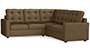 Apollo Sofa Set (Dune, Fabric Sofa Material, Compact Sofa Size, Firm Cushion Type, Corner Sofa Type, Corner Master Sofa Component, Tufted Back Type, Regular Back Height) by Urban Ladder