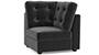 Apollo Sofa Set (Fabric Sofa Material, Compact Sofa Size, Firm Cushion Type, Corner Sofa Type, Corner Sofa Component, Pebble Grey, Tufted Back Type, Regular Back Height) by Urban Ladder