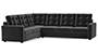 Apollo Sofa Set (Fabric Sofa Material, Compact Sofa Size, Firm Cushion Type, Corner Sofa Type, Corner Master Sofa Component, Pebble Grey, Tufted Back Type, Regular Back Height) by Urban Ladder