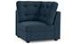 Apollo Sofa Set (Indigo Blue, Fabric Sofa Material, Compact Sofa Size, Soft Cushion Type, Corner Sofa Type, Corner Sofa Component, Tufted Back Type, Regular Back Height) by Urban Ladder