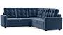 Apollo Sofa Set (Fabric Sofa Material, Compact Sofa Size, Soft Cushion Type, Corner Sofa Type, Corner Master Sofa Component, Lapis Blue, Tufted Back Type, Regular Back Height) by Urban Ladder