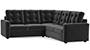 Apollo Sofa Set (Fabric Sofa Material, Compact Sofa Size, Soft Cushion Type, Corner Sofa Type, Corner Master Sofa Component, Pebble Grey, Tufted Back Type, Regular Back Height) by Urban Ladder