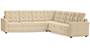 Apollo Sofa Set (Fabric Sofa Material, Regular Sofa Size, Soft Cushion Type, Corner Sofa Type, Corner Master Sofa Component, Birch Beige, Tufted Back Type, Regular Back Height) by Urban Ladder