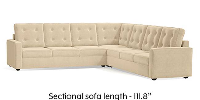 Apollo Sofa Set (Fabric Sofa Material, Regular Sofa Size, Soft Cushion Type, Corner Sofa Type, Corner Master Sofa Component, Birch Beige, Tufted Back Type, Regular Back Height)