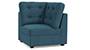 Apollo Sofa Set (Fabric Sofa Material, Regular Sofa Size, Soft Cushion Type, Corner Sofa Type, Corner Sofa Component, Colonial Blue, Tufted Back Type, Regular Back Height) by Urban Ladder