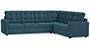 Apollo Sofa Set (Fabric Sofa Material, Regular Sofa Size, Soft Cushion Type, Corner Sofa Type, Corner Master Sofa Component, Colonial Blue, Tufted Back Type, Regular Back Height) by Urban Ladder