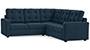 Apollo Sofa Set (Indigo Blue, Fabric Sofa Material, Regular Sofa Size, Soft Cushion Type, Corner Sofa Type, Corner Master Sofa Component, Tufted Back Type, Regular Back Height) by Urban Ladder