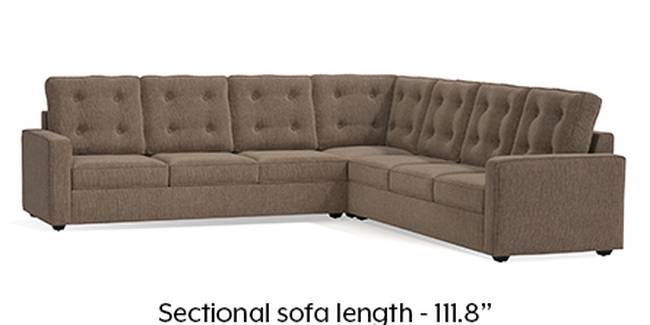 Apollo Sofa Set (Mist, Fabric Sofa Material, Regular Sofa Size, Soft Cushion Type, Corner Sofa Type, Corner Master Sofa Component, Tufted Back Type, Regular Back Height)