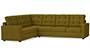 Apollo Sofa Set (Olive Green, Fabric Sofa Material, Regular Sofa Size, Soft Cushion Type, Corner Sofa Type, Corner Master Sofa Component, Tufted Back Type, Regular Back Height) by Urban Ladder
