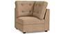 Apollo Sofa Set (Fabric Sofa Material, Regular Sofa Size, Soft Cushion Type, Corner Sofa Type, Corner Sofa Component, Sandshell Beige, Tufted Back Type, Regular Back Height) by Urban Ladder