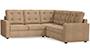 Apollo Sofa Set (Fabric Sofa Material, Regular Sofa Size, Soft Cushion Type, Corner Sofa Type, Corner Master Sofa Component, Sandshell Beige, Tufted Back Type, Regular Back Height) by Urban Ladder