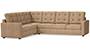 Apollo Sofa Set (Fabric Sofa Material, Regular Sofa Size, Soft Cushion Type, Corner Sofa Type, Corner Master Sofa Component, Sandshell Beige, Tufted Back Type, Regular Back Height) by Urban Ladder