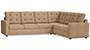 Apollo Sofa Set (Fabric Sofa Material, Regular Sofa Size, Soft Cushion Type, Corner Sofa Type, Corner Master Sofa Component, Sandshell Beige, Tufted Back Type, Regular Back Height) by Urban Ladder
