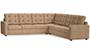 Apollo Sofa Set (Fabric Sofa Material, Regular Sofa Size, Soft Cushion Type, Corner Sofa Type, Corner Master Sofa Component, Sandshell Beige, Tufted Back Type, Regular Back Height) by Urban Ladder