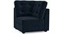 Apollo Sofa Set (Fabric Sofa Material, Regular Sofa Size, Soft Cushion Type, Corner Sofa Type, Corner Sofa Component, Sea Port Blue Velvet, Tufted Back Type, Regular Back Height) by Urban Ladder