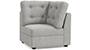 Apollo Sofa Set (Fabric Sofa Material, Regular Sofa Size, Soft Cushion Type, Corner Sofa Type, Corner Sofa Component, Vapour Grey, Tufted Back Type, Regular Back Height) by Urban Ladder