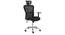 Venturi Study Chair-3 Axis Adjustable (Carbon Black) by Urban Ladder - Front View Design 1 - 25702