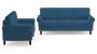 Oxford Sofa (Indigo Blue, Fabric Sofa Material, Regular Sofa Size, Soft Cushion Type, Regular Sofa Type, Master Sofa Component) by Urban Ladder