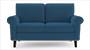 Oxford Sofa (Indigo Blue, Fabric Sofa Material, Regular Sofa Size, Soft Cushion Type, Regular Sofa Type, Individual 2 Seater Sofa Component) by Urban Ladder