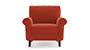 Oxford Sofa (Lava, Fabric Sofa Material, Regular Sofa Size, Soft Cushion Type, Regular Sofa Type, Individual 1 Seater Sofa Component) by Urban Ladder