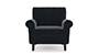 Oxford Sofa (Fabric Sofa Material, Regular Sofa Size, Firm Cushion Type, Regular Sofa Type, Individual 1 Seater Sofa Component, Pebble Grey) by Urban Ladder