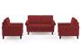 Oxford Sofa (Fabric Sofa Material, Regular Sofa Size, Firm Cushion Type, Regular Sofa Type, Master Sofa Component, Salsa Red) by Urban Ladder