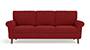 Oxford Sofa (Fabric Sofa Material, Regular Sofa Size, Firm Cushion Type, Regular Sofa Type, Individual 3 Seater Sofa Component, Salsa Red) by Urban Ladder