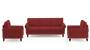 Oxford Sofa (Fabric Sofa Material, Regular Sofa Size, Soft Cushion Type, Regular Sofa Type, Master Sofa Component, Salsa Red) by Urban Ladder