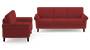 Oxford Sofa (Fabric Sofa Material, Regular Sofa Size, Soft Cushion Type, Regular Sofa Type, Master Sofa Component, Salsa Red) by Urban Ladder