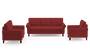 Oxford Sofa (Fabric Sofa Material, Regular Sofa Size, Soft Cushion Type, Regular Sofa Type, Master Sofa Component, Salsa Red) by Urban Ladder