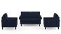 Oxford Sofa (Fabric Sofa Material, Regular Sofa Size, Soft Cushion Type, Regular Sofa Type, Master Sofa Component, Sea Port Blue Velvet) by Urban Ladder