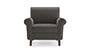 Oxford Sofa (Steel Grey, Fabric Sofa Material, Regular Sofa Size, Firm Cushion Type, Regular Sofa Type, Individual 1 Seater Sofa Component) by Urban Ladder