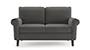 Oxford Sofa (Steel Grey, Fabric Sofa Material, Regular Sofa Size, Firm Cushion Type, Regular Sofa Type, Individual 2 Seater Sofa Component) by Urban Ladder