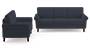 Oxford Sofa (Steel Grey, Fabric Sofa Material, Regular Sofa Size, Soft Cushion Type, Regular Sofa Type, Master Sofa Component) by Urban Ladder