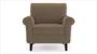 Oxford Sofa (Fabric Sofa Material, Regular Sofa Size, Soft Cushion Type, Regular Sofa Type, Individual 1 Seater Sofa Component, Tuscan Tan Velvet) by Urban Ladder