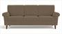 Oxford Sofa (Fabric Sofa Material, Regular Sofa Size, Soft Cushion Type, Regular Sofa Type, Individual 3 Seater Sofa Component, Tuscan Tan Velvet) by Urban Ladder