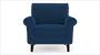 Oxford Sofa (Fabric Sofa Material, Regular Sofa Size, Soft Cushion Type, Regular Sofa Type, Individual 1 Seater Sofa Component, Lapis Blue) by Urban Ladder