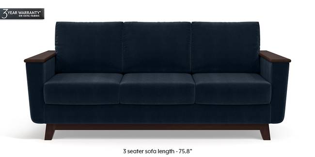 Corby Sofa (Sea Port Blue Velvet) (3-seater Custom Set - Sofas, None Standard Set - Sofas, Fabric Sofa Material, Regular Sofa Size, Regular Sofa Type, Sea Port Blue Velvet)