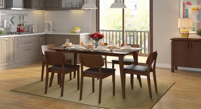 Lawson Dining Chair - Set Of 2 (Walnut Finish, Dark Brown) by Urban Ladder