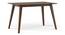 Lawson 4 Seater Dining Table Set (Walnut Finish, Dark Brown) by Urban Ladder