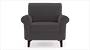 Oxford Sofa (Smoke Grey, Fabric Sofa Material, Regular Sofa Size, Firm Cushion Type, Regular Sofa Type, Individual 1 Seater Sofa Component) by Urban Ladder