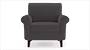 Oxford Sofa (Smoke Grey, Fabric Sofa Material, Regular Sofa Size, Firm Cushion Type, Regular Sofa Type, Individual 1 Seater Sofa Component) by Urban Ladder