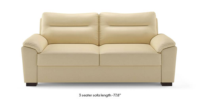 Adelaide Compact Leatherette Sofa (Cream) (Cream, 1-seater Custom Set - Sofas, None Standard Set - Sofas, Leatherette Sofa Material, Compact Sofa Size, Soft Cushion Type, Regular Sofa Type)