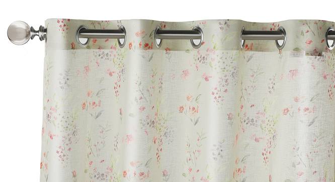 Camley Sheer Door Curtains (Set of 2) (Multi Colour, 52"x108" Curtain Size) by Urban Ladder